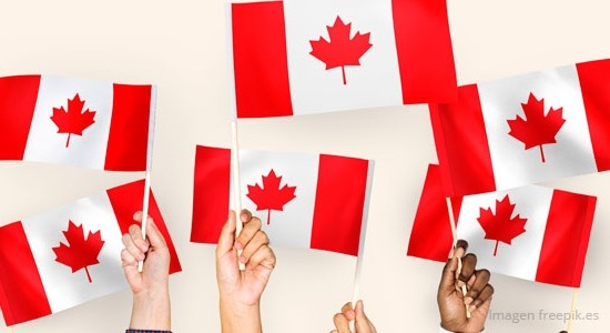 Banderas de Canadá para estudiar inglés en Canadá